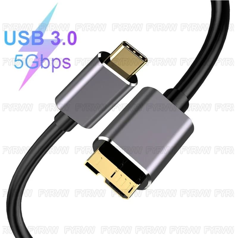 Type C to Micro B Cable USB-C to Micro B Hard Disk Extender Cable For Macbook Hard Drive Disk HDD SSD Case USB Type C Micro B Ca