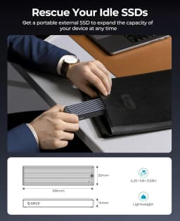 ORICO M2 SSD Case NVMe USB Type C Gen2 10Gbps PCIe SSD Case M2 SATA NGFF 5Gbps M.2 NVME Enclosure Disk Box M.2 SSD Case