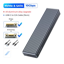 ORICO M2 SSD Case NVMe USB Type C Gen2 10Gbps PCIe SSD Case M2 SATA NGFF 5Gbps M.2 NVME Enclosure Disk Box M.2 SSD Case
