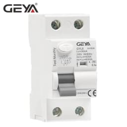 GEYA Type A RCD Electromagnetic Residual Current Circuit Breaker AC ELCB 2 Pole 40A 63A 30mA 100mA 300mA RCCB