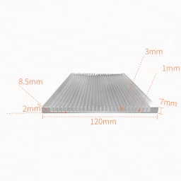 Aluminum Radiator Heatsink for LED,120x7x100/200/300 Ultra-Thin Heat Sink Cooling Cooler for High Power Amplifier LED Module IC
