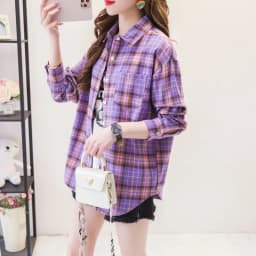 Brand Casual Women's Plaid Shirt 2025 Autumn New Boutique Ladies Loose Blouse and Tops Female Long Sleeve Blouses Clothes