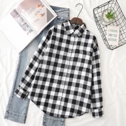 Brand Casual Women's Plaid Shirt 2025 Autumn New Boutique Ladies Loose Blouse and Tops Female Long Sleeve Blouses Clothes