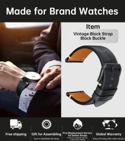 MAIKES Handmade Watchband Butterfly Buckle Vegetable Tanned Cow Leather Made In Italy Quick Release Bracelet Band Watch Strap