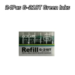 GXIN G18T 24Pcs Erasable Dry Erase Marker Refills Office Supplies School Use in Classroom Large Capacity Weatherproof Cartridge.