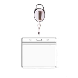 Transparent Card Holder Nurse Retractable Badge Reel Clip Business Card Holde Work Lanyard ID Name Card Cover Case Accessories
