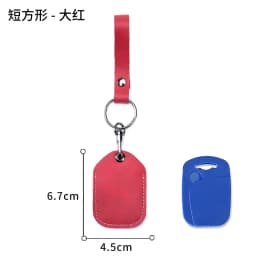 Genuine Leather Key Holder Bank Card Pocket Mini Bus Card Key Pouch Slim Housekeeper Key Access Card Protecter Cover