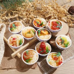 1 Pcs Random Miniature Dollhouse Chinese Rice Pastry casserole noodles dessert kitchen toy Fake Food toy Dollhouse Decoration