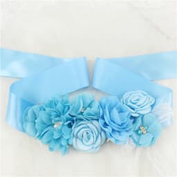 Wedding Accessories Bridal Wedding Belts Bridesmaid Sash Floral Belt Satin Flower Sash Woman Girl Sash Belt Wedding Sashes Belt