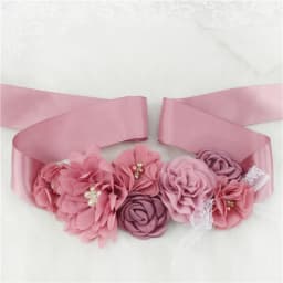 Wedding Accessories Bridal Wedding Belts Bridesmaid Sash Floral Belt Satin Flower Sash Woman Girl Sash Belt Wedding Sashes Belt