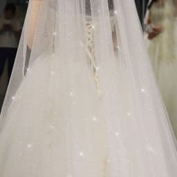 B58 White Champagne Wedding Veil Bling Bridal Veils Long 3M / 5M Veil Cathedral Bride Veils One Layer Shiny Veil with Comb