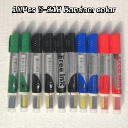 GXIN G218 10Pcs Erasable Whiteboard Refilled Pens Dry Eraser Marker For Offices Stationery Meeting School Use for Classroom