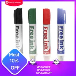 GXIN G218 10Pcs Erasable Whiteboard Refilled Pens Dry Eraser Marker For Offices Stationery Meeting School Use for Classroom