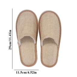 New Casual Unisex Indoor Home Slippers Cotton linen Soft Slippers Autumn Winter Flip Slops Women Men Linen Slides Slippers