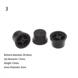 10pcs New 13 Styles DIY Craft Black Bag Replacement Luggage Feet Pads Suitcase Stand Feet Plastic Stud