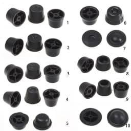 10pcs New 13 Styles DIY Craft Black Bag Replacement Luggage Feet Pads Suitcase Stand Feet Plastic Stud