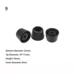 10pcs New 13 Styles DIY Craft Black Bag Replacement Luggage Feet Pads Suitcase Stand Feet Plastic Stud