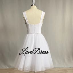 LoveDress Sexy A-Line Sweetheart Short Wedding Dress 2026 Backless Tulle Bride Gown Sleeveless Zipper Real Photos Customized