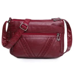 Fashion All-match Solid Color Messenger Bag High Capacity Womens Shoulder Bags 2021 New High Quality Pu Leather Women Handbag