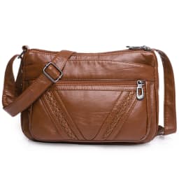 Fashion All-match Solid Color Messenger Bag High Capacity Womens Shoulder Bags 2021 New High Quality Pu Leather Women Handbag