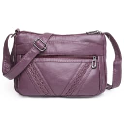 Fashion All-match Solid Color Messenger Bag High Capacity Womens Shoulder Bags 2021 New High Quality Pu Leather Women Handbag