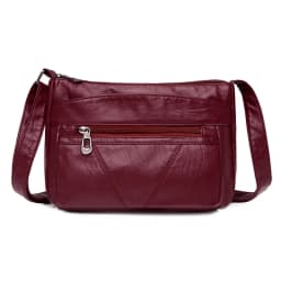 Fashion All-match Solid Color Messenger Bag High Capacity Womens Shoulder Bags 2021 New High Quality Pu Leather Women Handbag