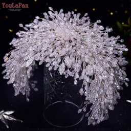 YouLaPan HP399 Vintage Bridal Crown And Tiara Shining Crystal Wedding Headband Bridal Hair Accessories Luxury Wedding Jewelry