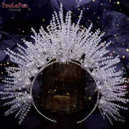 YouLaPan HP399 Vintage Bridal Crown And Tiara Shining Crystal Wedding Headband Bridal Hair Accessories Luxury Wedding Jewelry