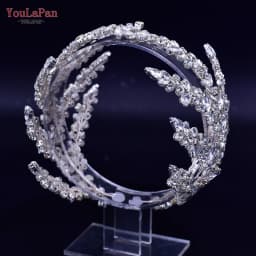 YouLaPan HP399 Vintage Bridal Crown And Tiara Shining Crystal Wedding Headband Bridal Hair Accessories Luxury Wedding Jewelry