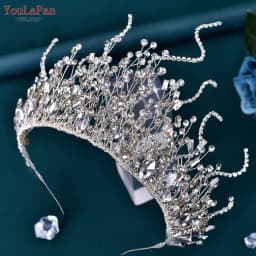 YouLaPan HP399 Vintage Bridal Crown And Tiara Shining Crystal Wedding Headband Bridal Hair Accessories Luxury Wedding Jewelry