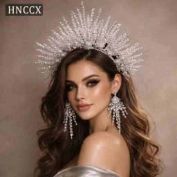 YouLaPan HP399 Vintage Bridal Crown And Tiara Shining Crystal Wedding Headband Bridal Hair Accessories Luxury Wedding Jewelry