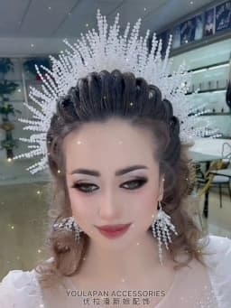 YouLaPan HP399 Vintage Bridal Crown And Tiara Shining Crystal Wedding Headband Bridal Hair Accessories Luxury Wedding Jewelry