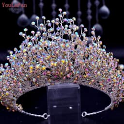 YouLaPan HP399 Vintage Bridal Crown And Tiara Shining Crystal Wedding Headband Bridal Hair Accessories Luxury Wedding Jewelry