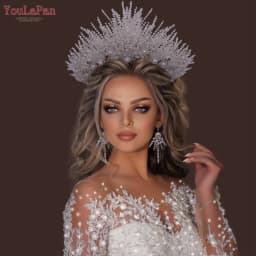 YouLaPan HP399 Vintage Bridal Crown And Tiara Shining Crystal Wedding Headband Bridal Hair Accessories Luxury Wedding Jewelry