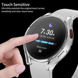 Watch Case for Samsung Galaxy Watch 4/5/6 40mm 44mm Screen Protector TPU All-Around Bumper Protective Cover for Watch 6 40mm44mm