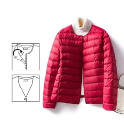 Women Liner Duck Down Jacket O-neck Variable V-neck 2024 New Female Winter Keep Warm Collarless Ultralight Quilted Puffer Coat