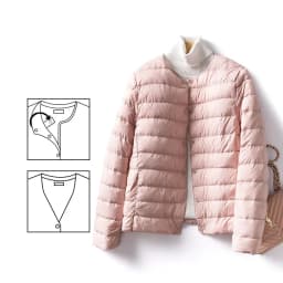Women Liner Duck Down Jacket O-neck Variable V-neck 2024 New Female Winter Keep Warm Collarless Ultralight Quilted Puffer Coat
