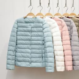 Women Liner Duck Down Jacket O-neck Variable V-neck 2024 New Female Winter Keep Warm Collarless Ultralight Quilted Puffer Coat