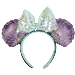 New Disney Mickey Mouse Ears Headband Space mountain Lunar New Year Minnie Bow Pink Sequins Cartoon Anime Headdress Headband Gif