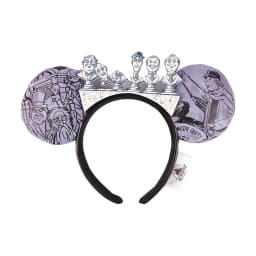 New Disney Mickey Mouse Ears Headband Space mountain Lunar New Year Minnie Bow Pink Sequins Cartoon Anime Headdress Headband Gif