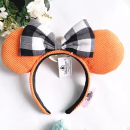 New Disney Mickey Mouse Ears Headband Space mountain Lunar New Year Minnie Bow Pink Sequins Cartoon Anime Headdress Headband Gif