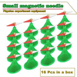 16 Pieces Physical Experimental Equipment Instrument Electromagnetism Rhombus Small Diamond-Shaped Magnetic Needle