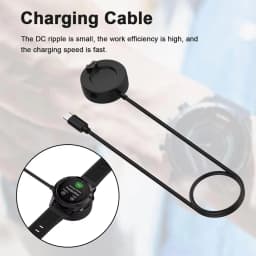 Charger For Garmin Vivoactive 5/6,Forerunner 55/165/265/965,Fenix 8/7/6 Charging Base,Suitable for Garmin Watch Charging Cable