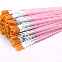 100pcs Paint Brushes Set for Students Acrylic with Flat Round Pointed Paint Brushes Craft Watercolor Oil Painting Brushes