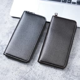 Long men's zipper wallet large wallet clutch bag mobile phone bag leisure business card wallet.