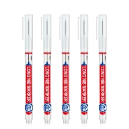 5-8Pcs/Set 20mm Deep Hole Long Nib Head Markers for Woodworking Decoration Waterproof Multi-Purpose Metal Perforating Paint Pen