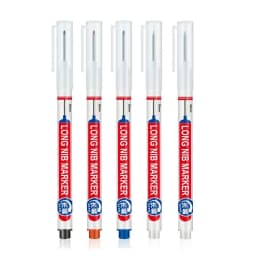 5-8Pcs/Set 20mm Deep Hole Long Nib Head Markers for Woodworking Decoration Waterproof Multi-Purpose Metal Perforating Paint Pen