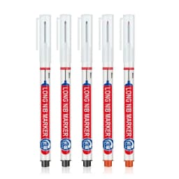 5-8Pcs/Set 20mm Deep Hole Long Nib Head Markers for Woodworking Decoration Waterproof Multi-Purpose Metal Perforating Paint Pen