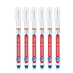 5-8Pcs/Set 20mm Deep Hole Long Nib Head Markers for Woodworking Decoration Waterproof Multi-Purpose Metal Perforating Paint Pen