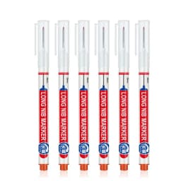5-8Pcs/Set 20mm Deep Hole Long Nib Head Markers for Woodworking Decoration Waterproof Multi-Purpose Metal Perforating Paint Pen